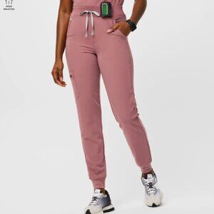 High Waisted Zamora Jogger Scrub Pants - Mauve, Medium Regular